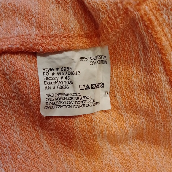 L.A.T Apparel Women's Orange Sweatshirt Sz S- " You're so Golden" Logo - Picture 10 of 10